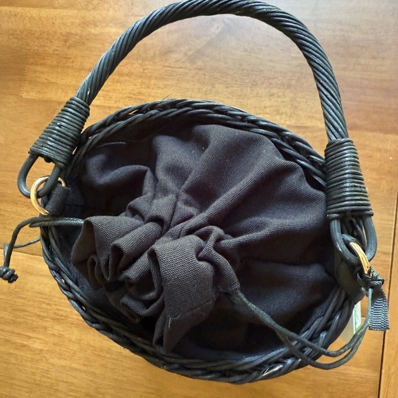 NWT Pearl Embellished Basket Bucket Bag - kate spade new york x Target Black - Picture 8 of 11